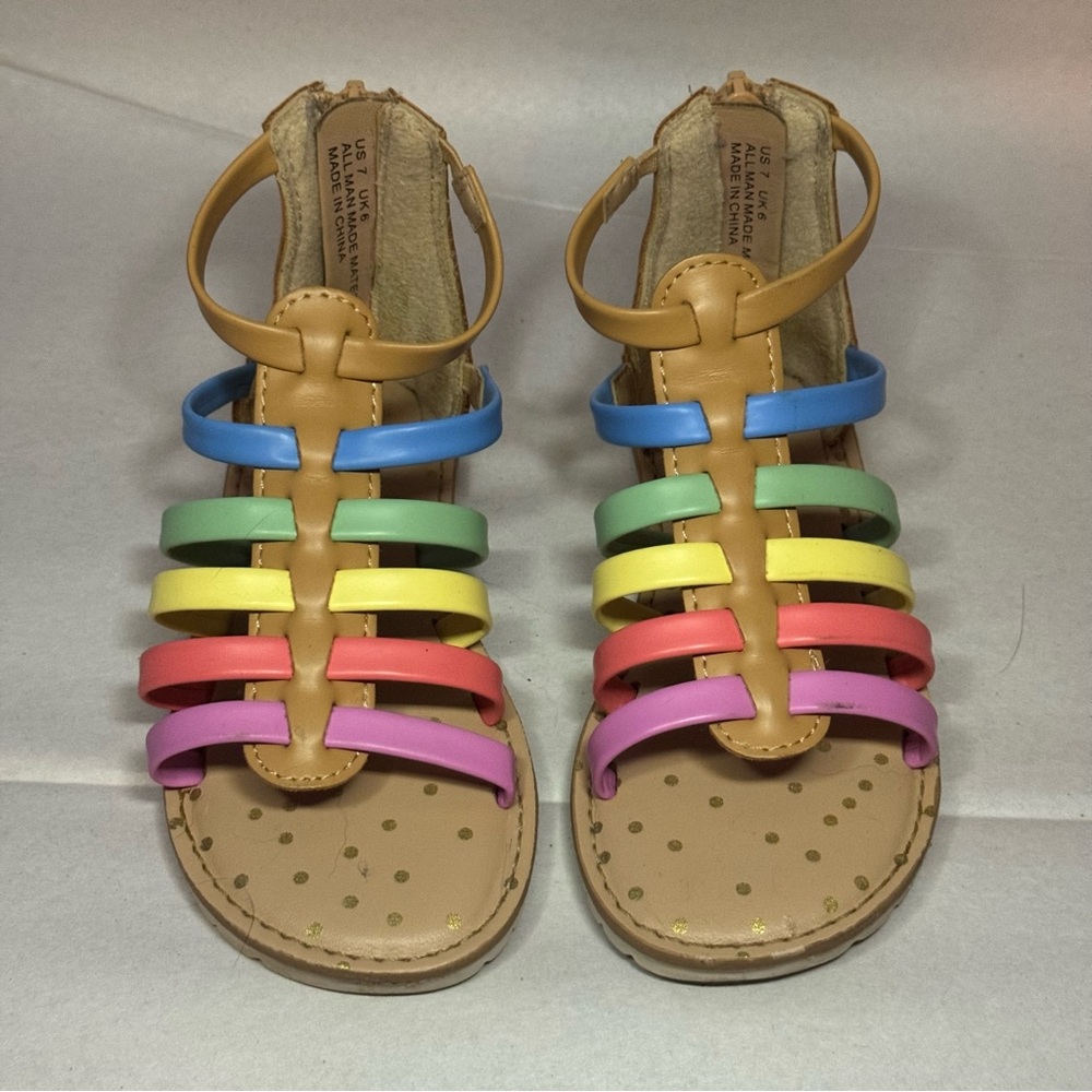 Multicolor Toddler Girl Sandal Size 7